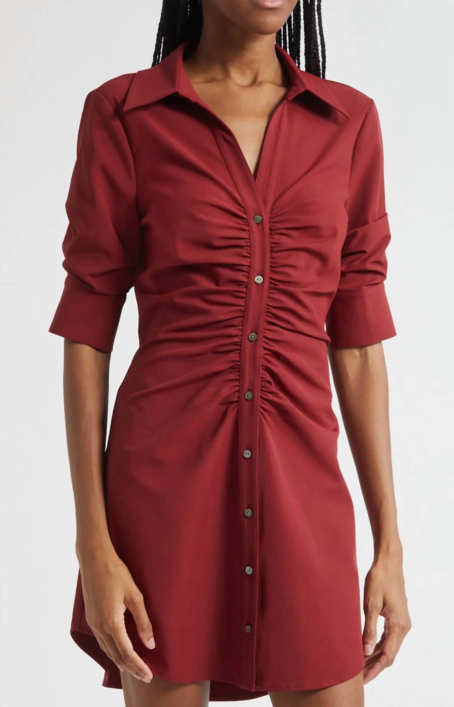 cinq a sept Elina Mini Dress in red - women's dress - view 4