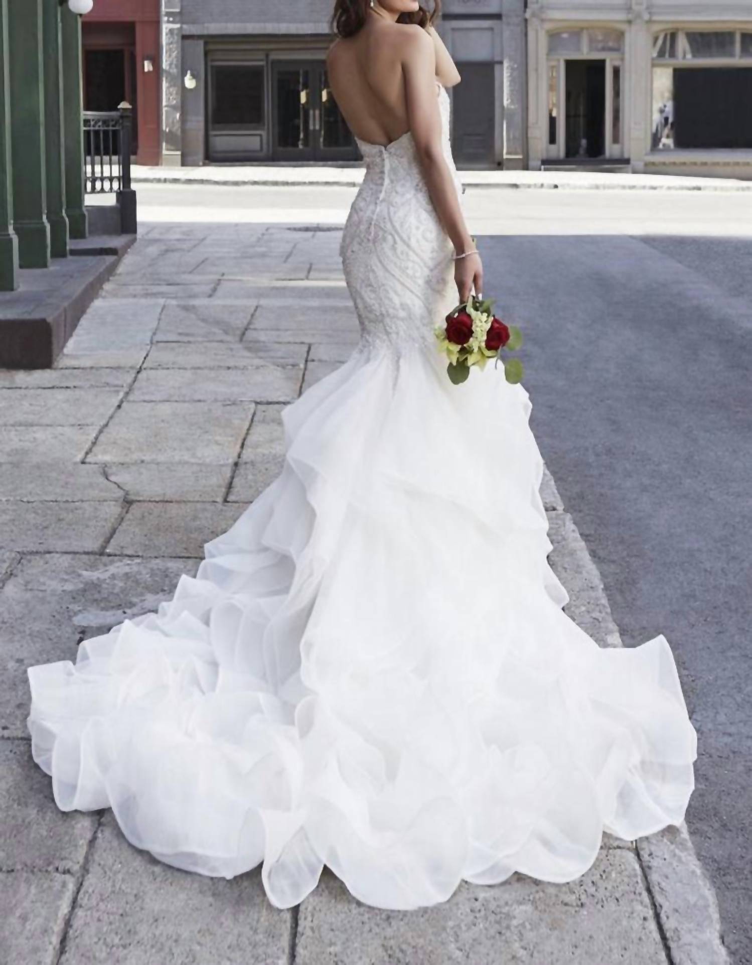 Kitty Chen Couture - Avera Mermaid Crystal Dress