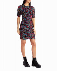 Nicole Miller - Leanna Mesh Short Sleeve Dress