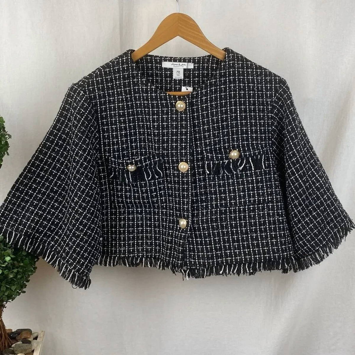 Anna & Ava - Woven Cropped Jacket