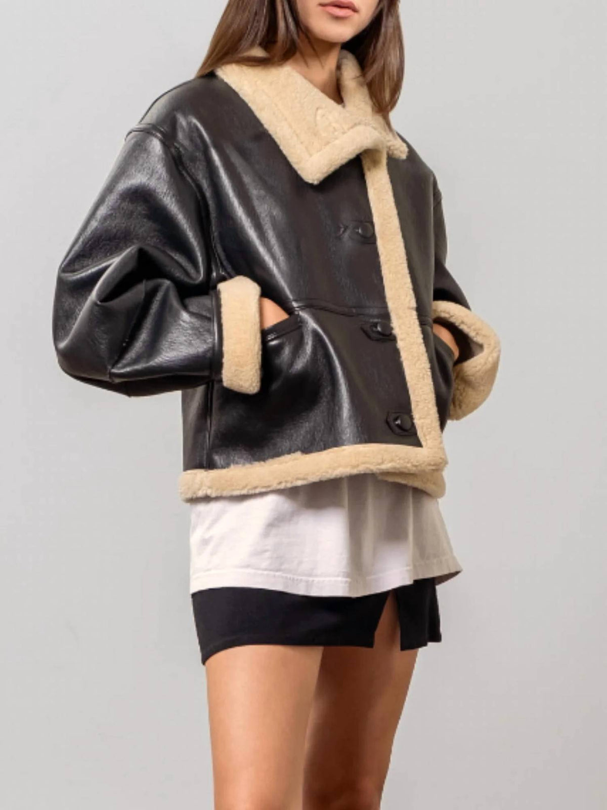 Moon River - Shearling Button Jacket