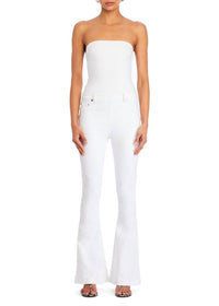 Ser.O.Ya - Jeanette Stretch Denim Flare Jumpsuit
