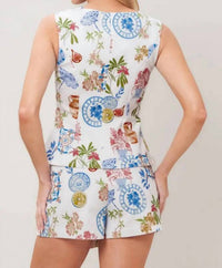 Flying Tomato - Women's Printed Woven Vest