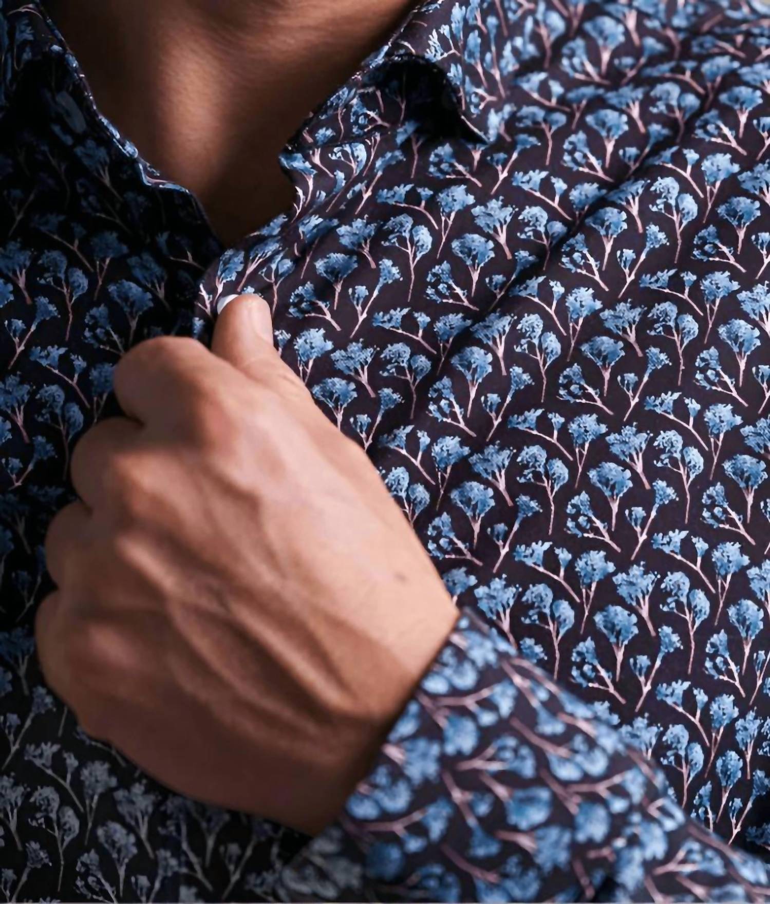 Stone Rose - NOVA Snowbrush Printed Shirt