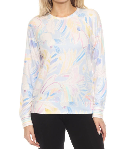 Pj Salvage - Painterly Perfect Long Sleeve Lounge Top