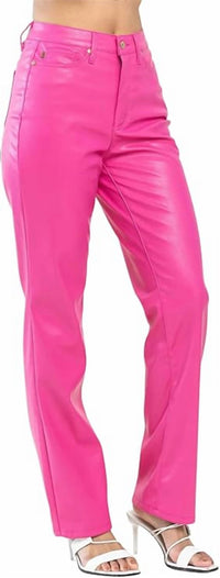 Judy Blue - Control Top Faux Leather Pants
