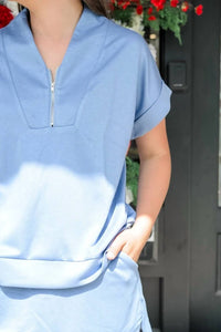 She + Sky - Cloud Nine Quarter-zip Set