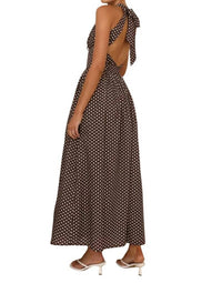 One And Only Collective - Clarice Polka Breeze Maxi Halter Dress