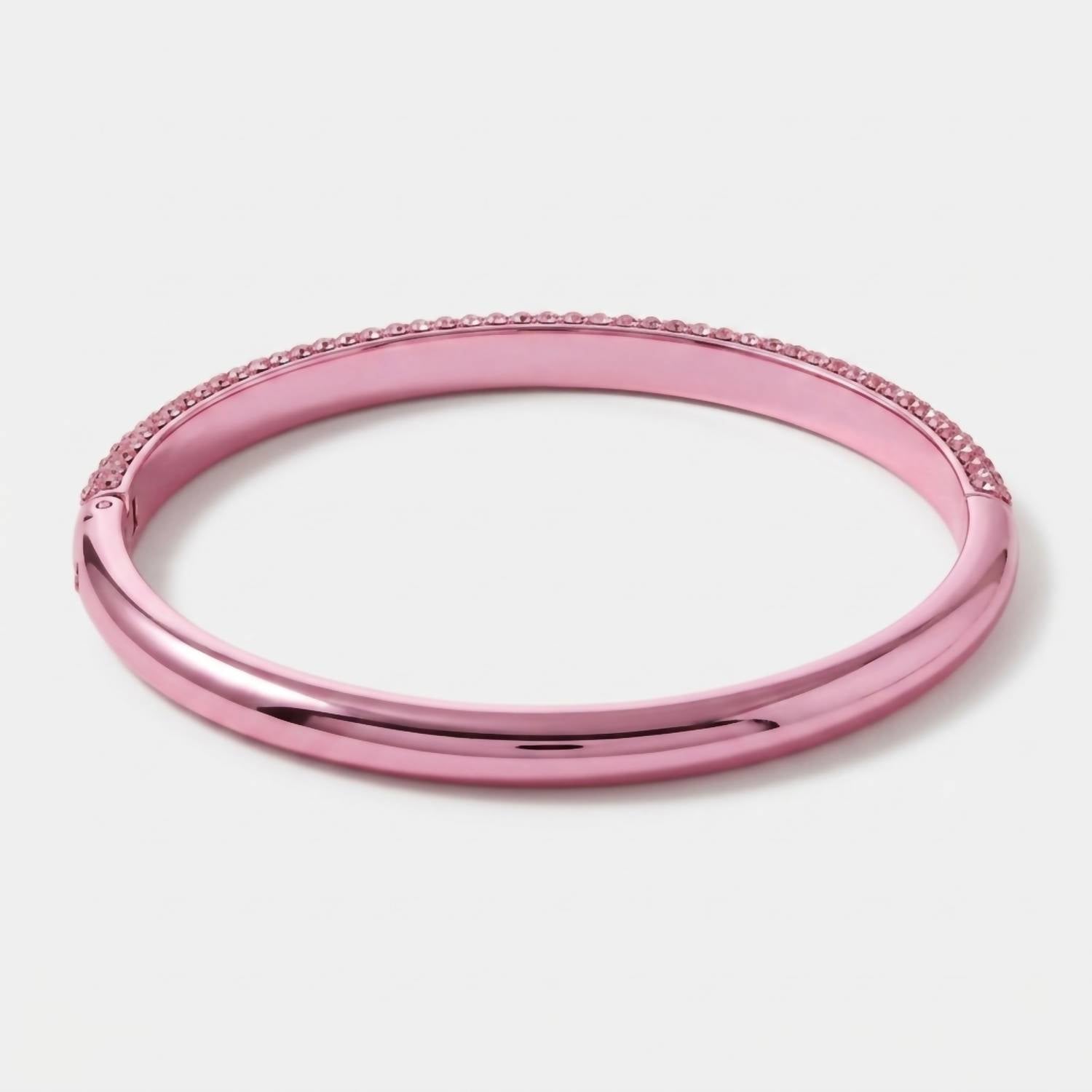 Via Saviene - Half Pave Hinged Bangle