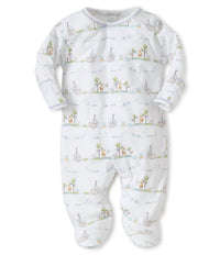 kissy kissy Kid's Preemie Noah's Print Footie & Hat in white - kids' item - detail view