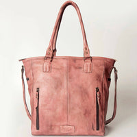 Never Mind - Women's Premium Authentic Full Grain Leather Tote Bag