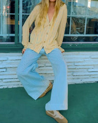 Forte Forte - Leno Weave Stripe Sartori Pants