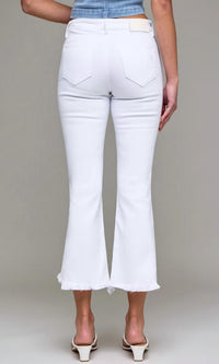 Hidden - Happi Hi-rise Cropped Flare Jean