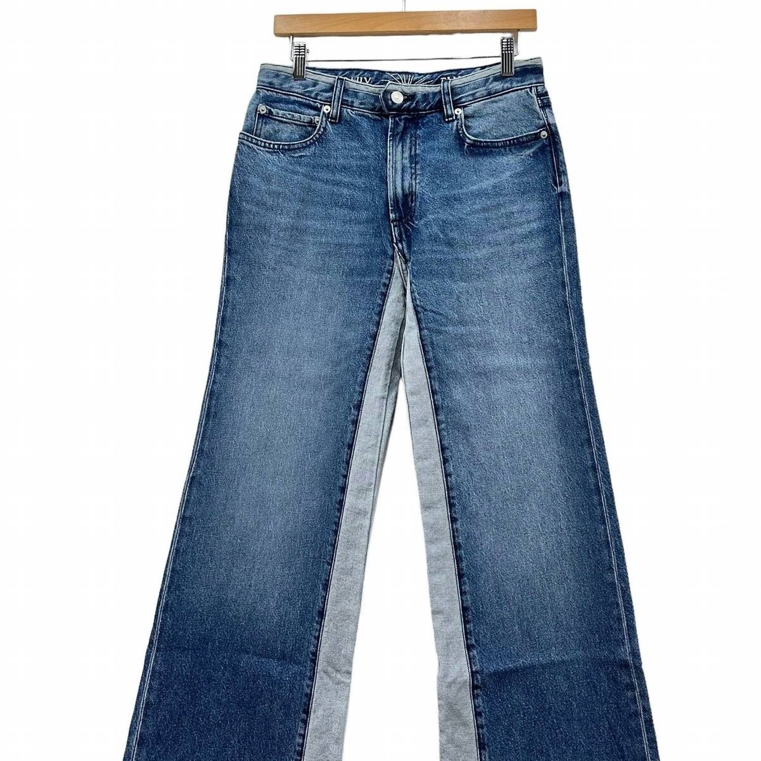 Daily Blue - Virgo Two-tone Wide Leg Jean
