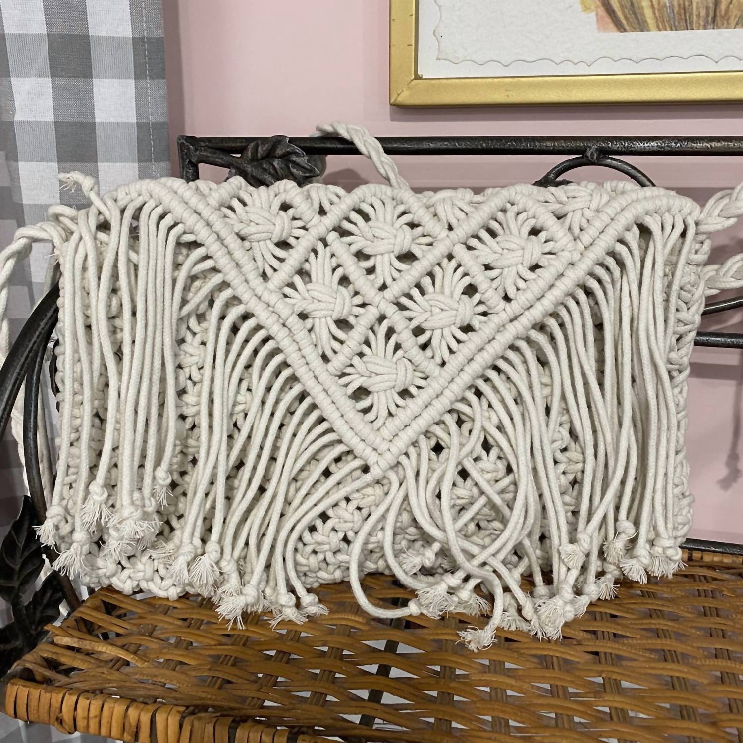 Klutch - Women's Vagabond Macrame Cluth Bag