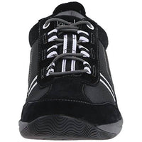 dansko Women's Helene Suede Sneaker in black white - women's sneaker - alternate view