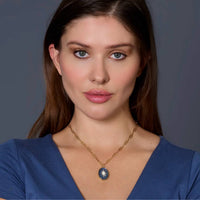 Rachel Reinhardt - Women's Labradorite Celestial Pendant Necklace