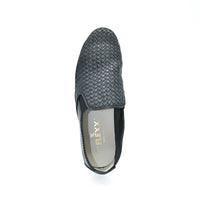 The FLEXX Women's Sneak Name Casual Sneaker in black woven - women's sneaker - alternate view