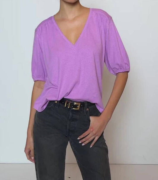 Nation Ltd - Edie Shirred Shoulder Top