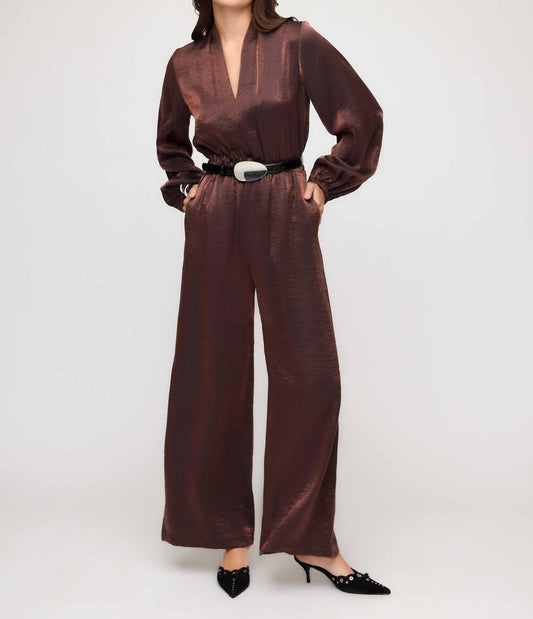 Fifteen Twenty - Skyler V-neck Relaxed Jumpsuit
