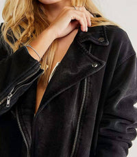 Free People - Rebel Rebel Knit Moto Jacket