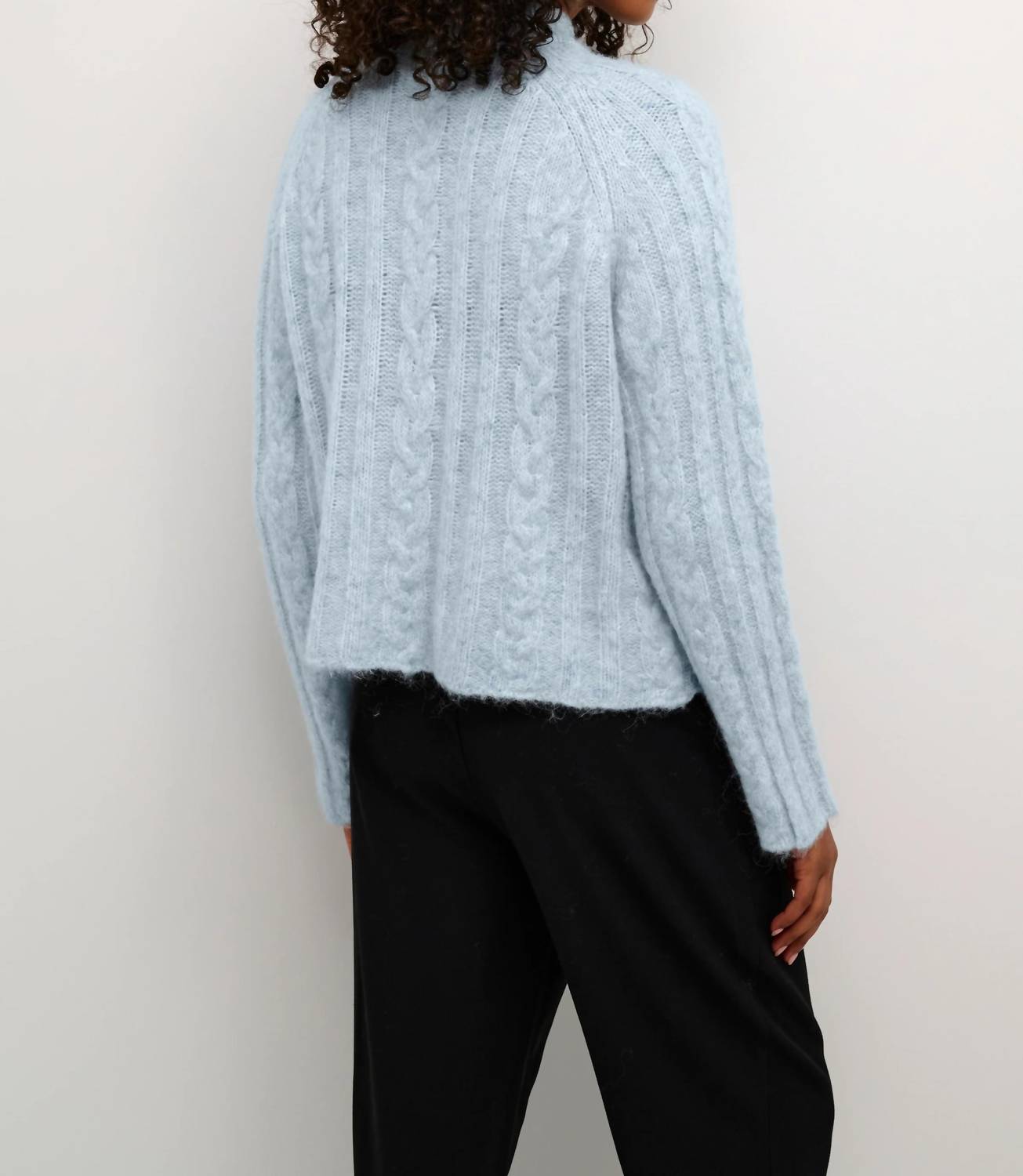 Kaffe - Kanaja Cable Knit Funnel Neck Pullover