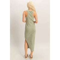 Hyfve - Acid Washed Ribbed Midi Tank Dress