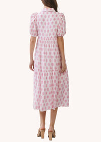 Tcec - Tiegan Blockprint Tiered Midi Dress