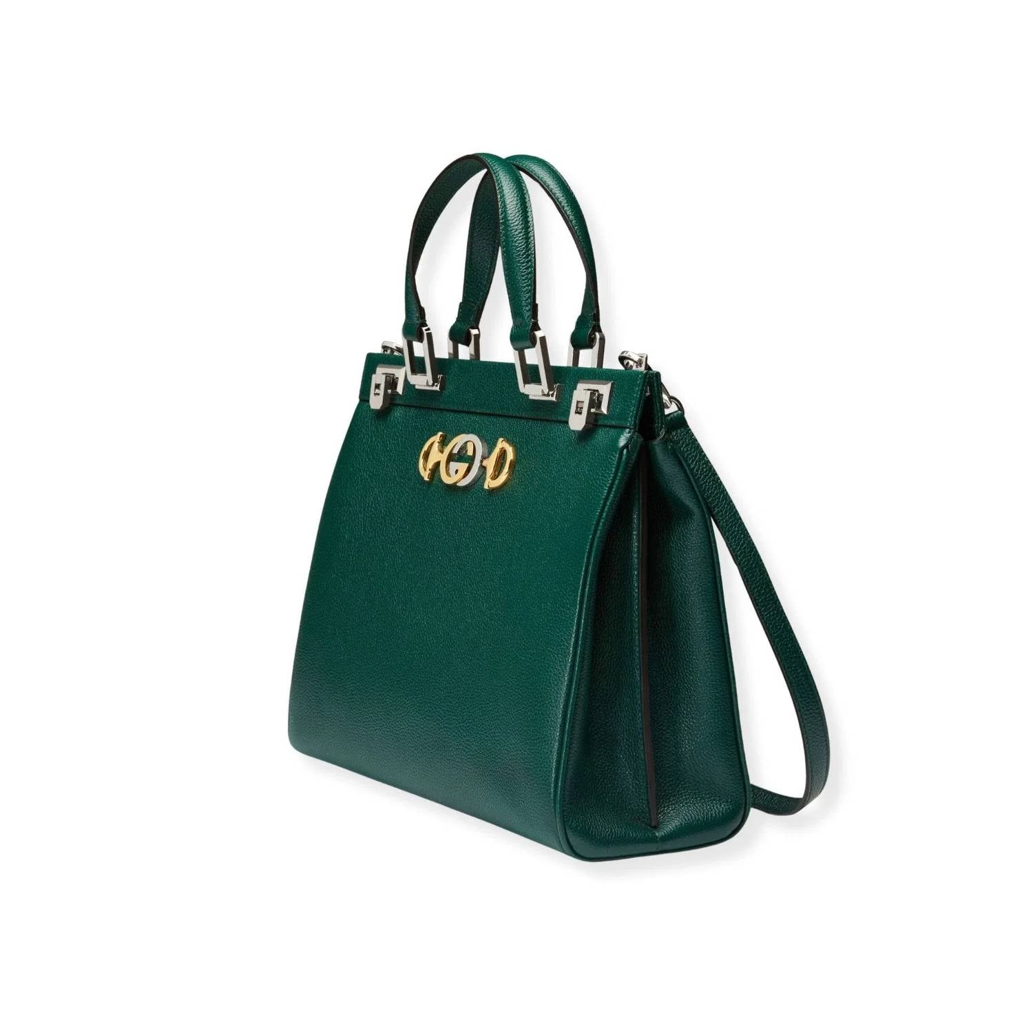Gucci - Women's Zumi Grainy Leather Medium Top Handle Bag