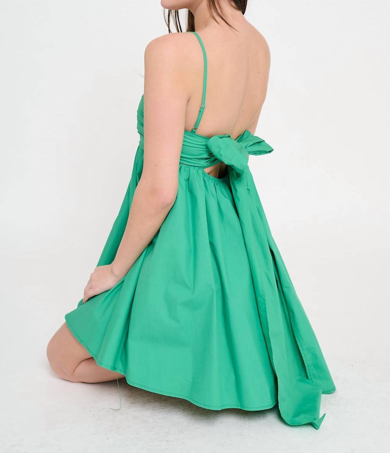 Meet Me In Santorini - Cycladic Leaf Short Dress