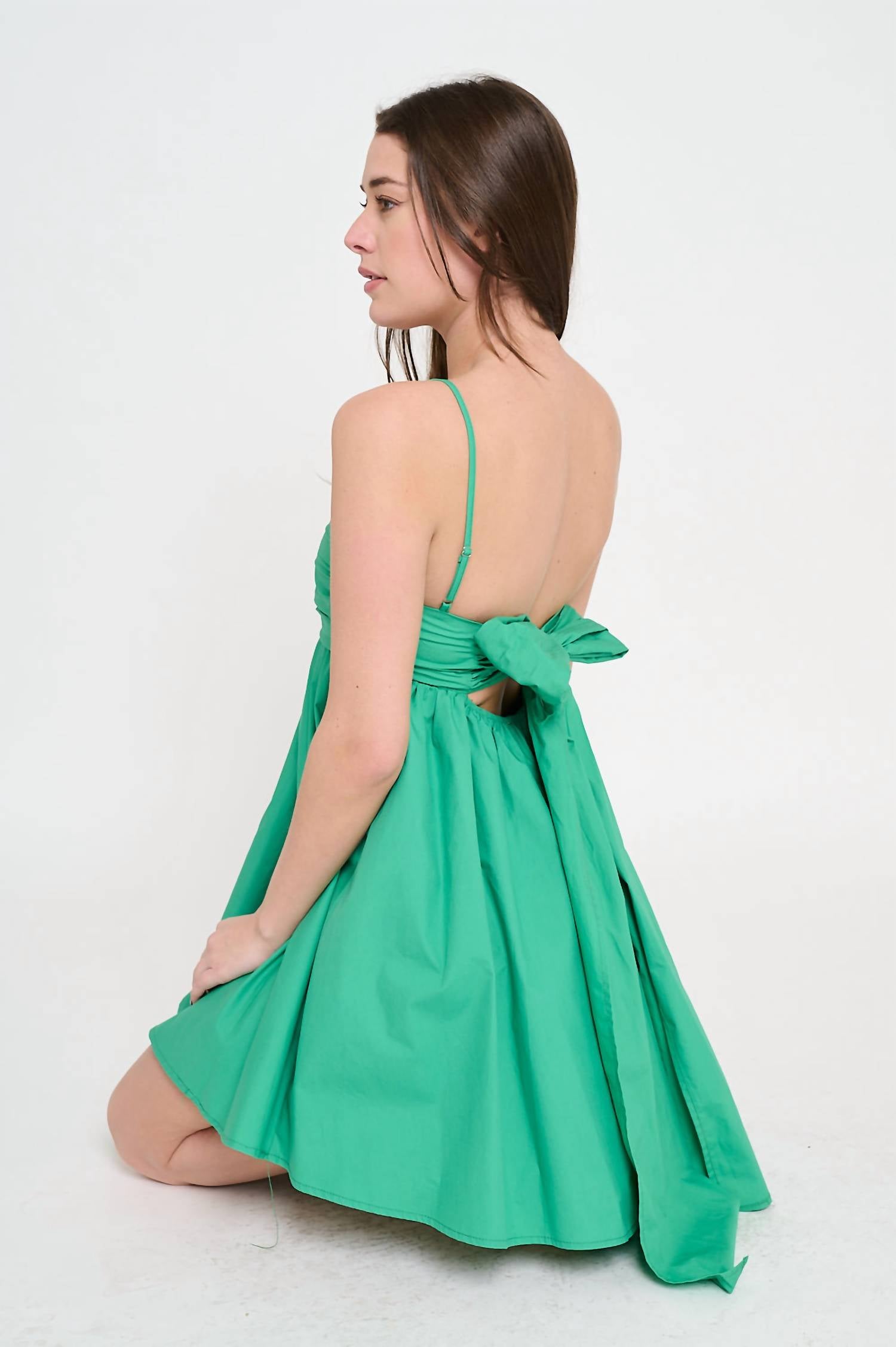 Meet Me In Santorini - Cycladic Leaf Short Dress