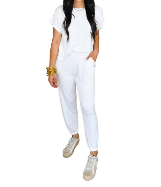 Elan - Short Sleeve Tshirt Jumpsuit