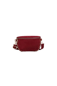 Moda Luxe Women's Gizelle Suede Belt Bag in wine - women's bag