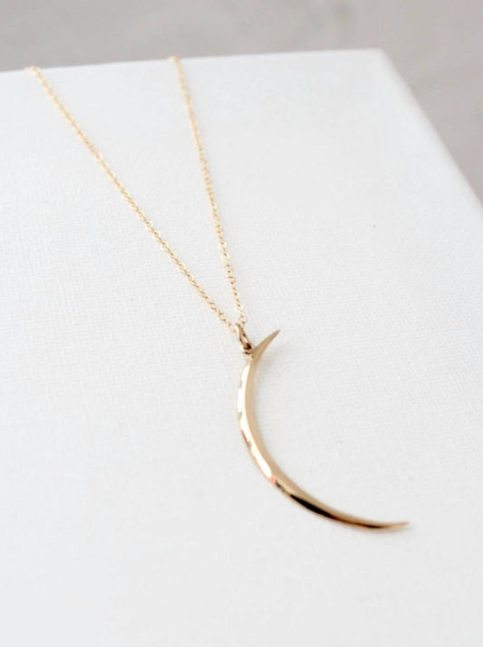 Katie Waltman - Crescent Gold Necklace