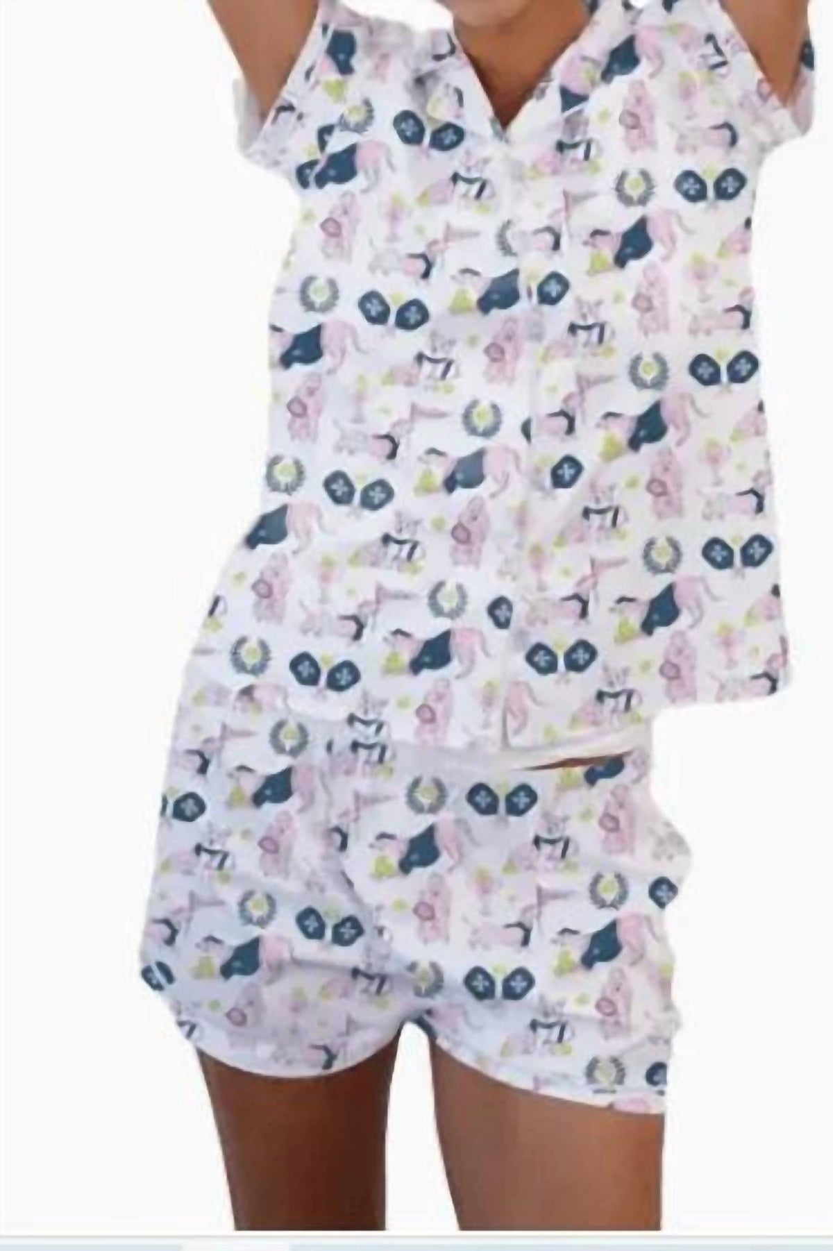 Toss Designs - Pajama Top And Shorts Set