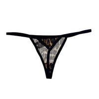 Ed Hardy Leopard G String Panty in multicolor - women's intimate - detail view