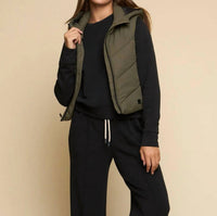 FUNDAMENTAL COAST Summit Sleeveless Vest in fatigue - women's jacket