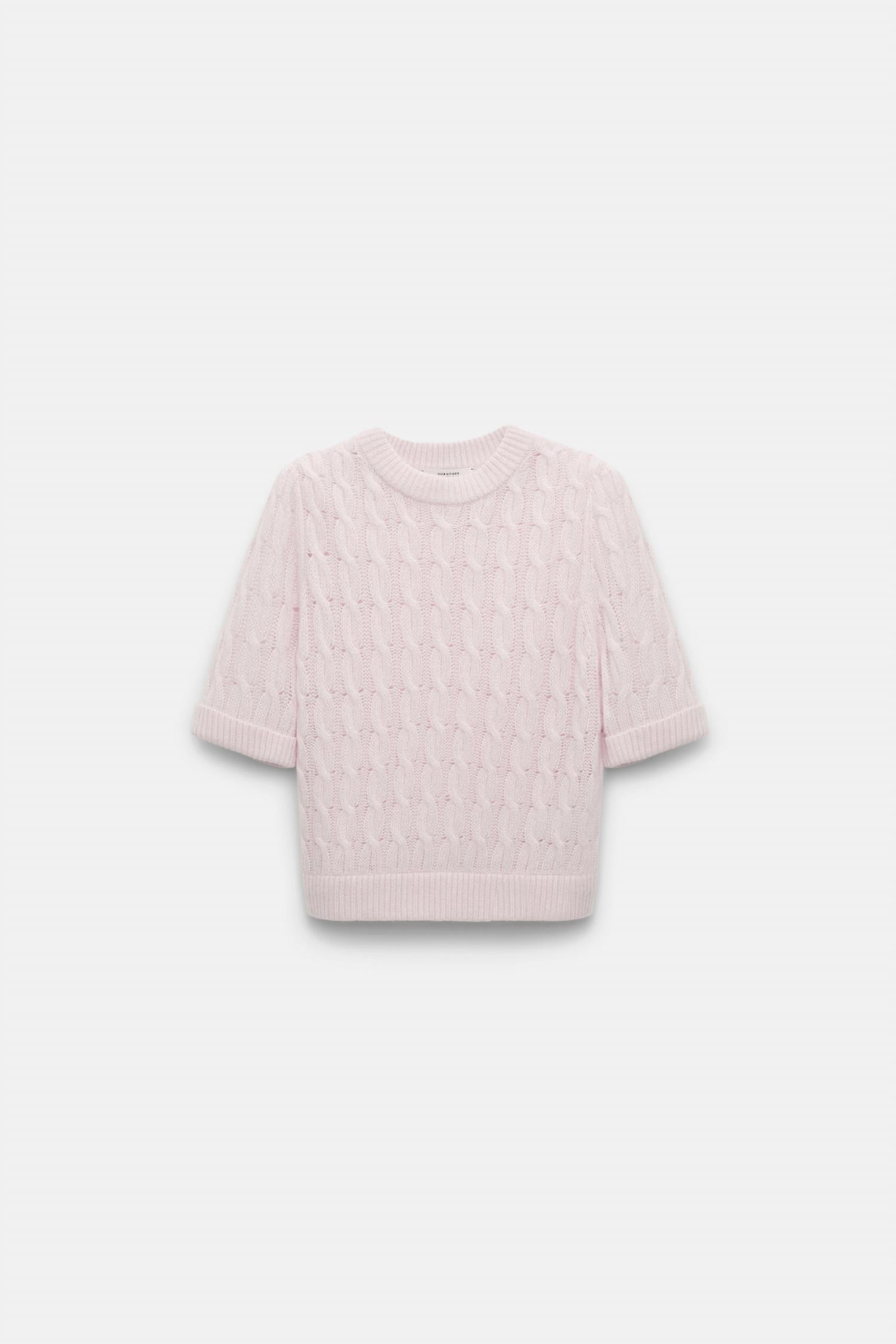 DOROTHEE SCHUMACHER Sheer Softness Pullover Sweater in light rose - women's sweater - view 7