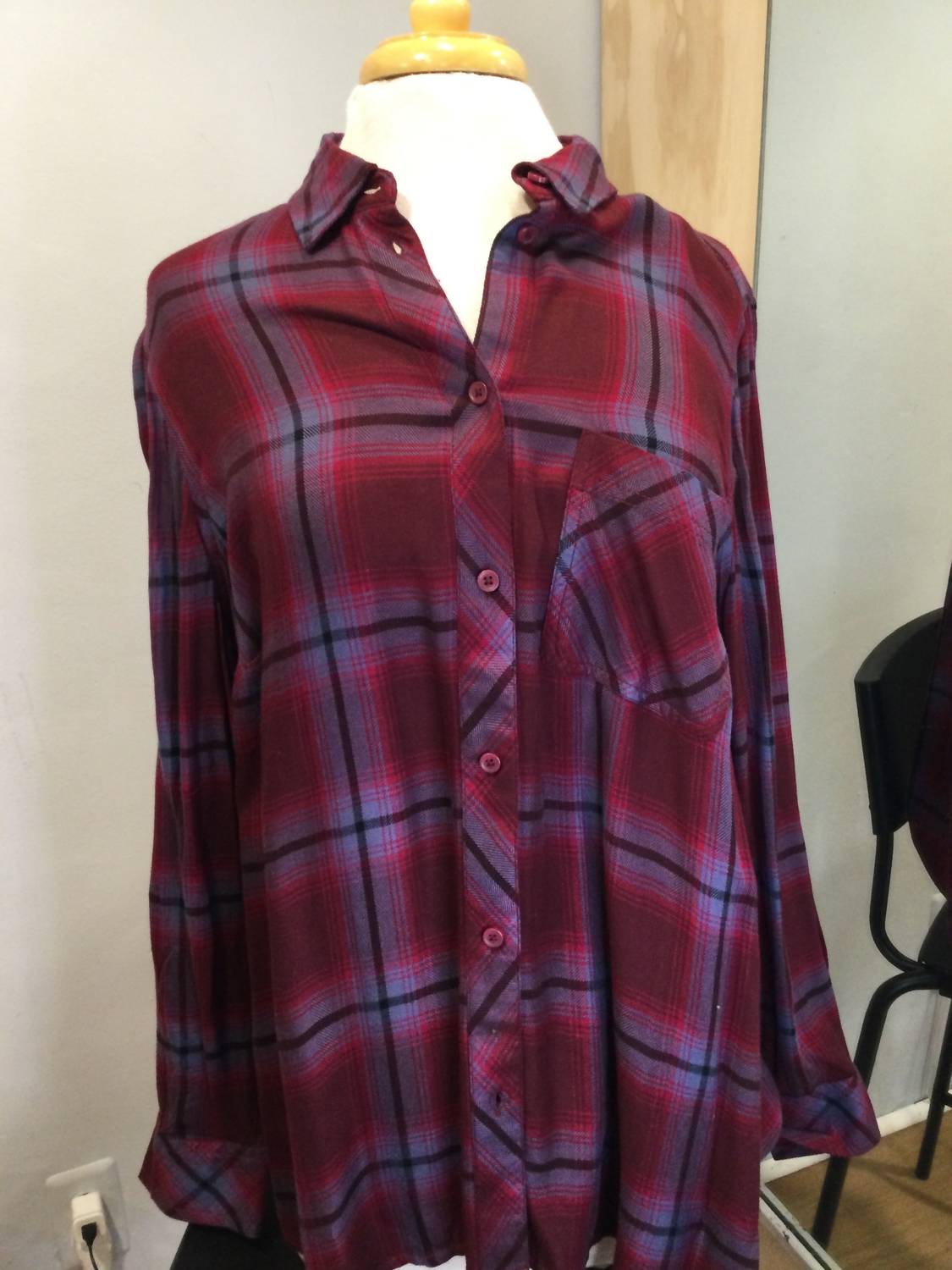 Beachlunchlounge - Women's Charley Plaid Button Down Shirt