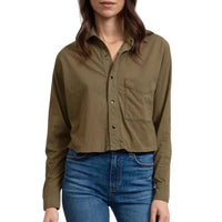Askk Ny - Women's Cropped Knit Shirt