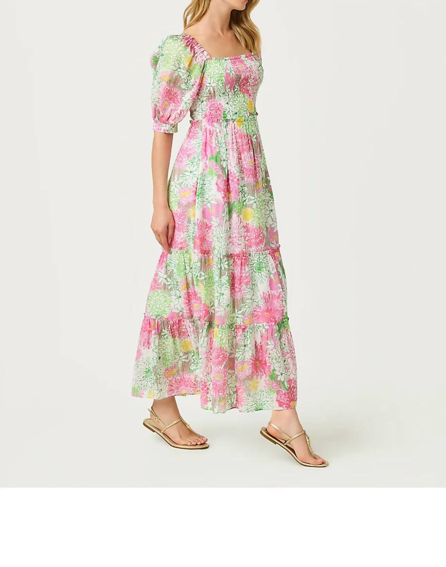 Lilly Pulitzer - Hadly Short Sleeve Smocked Maxi Dress