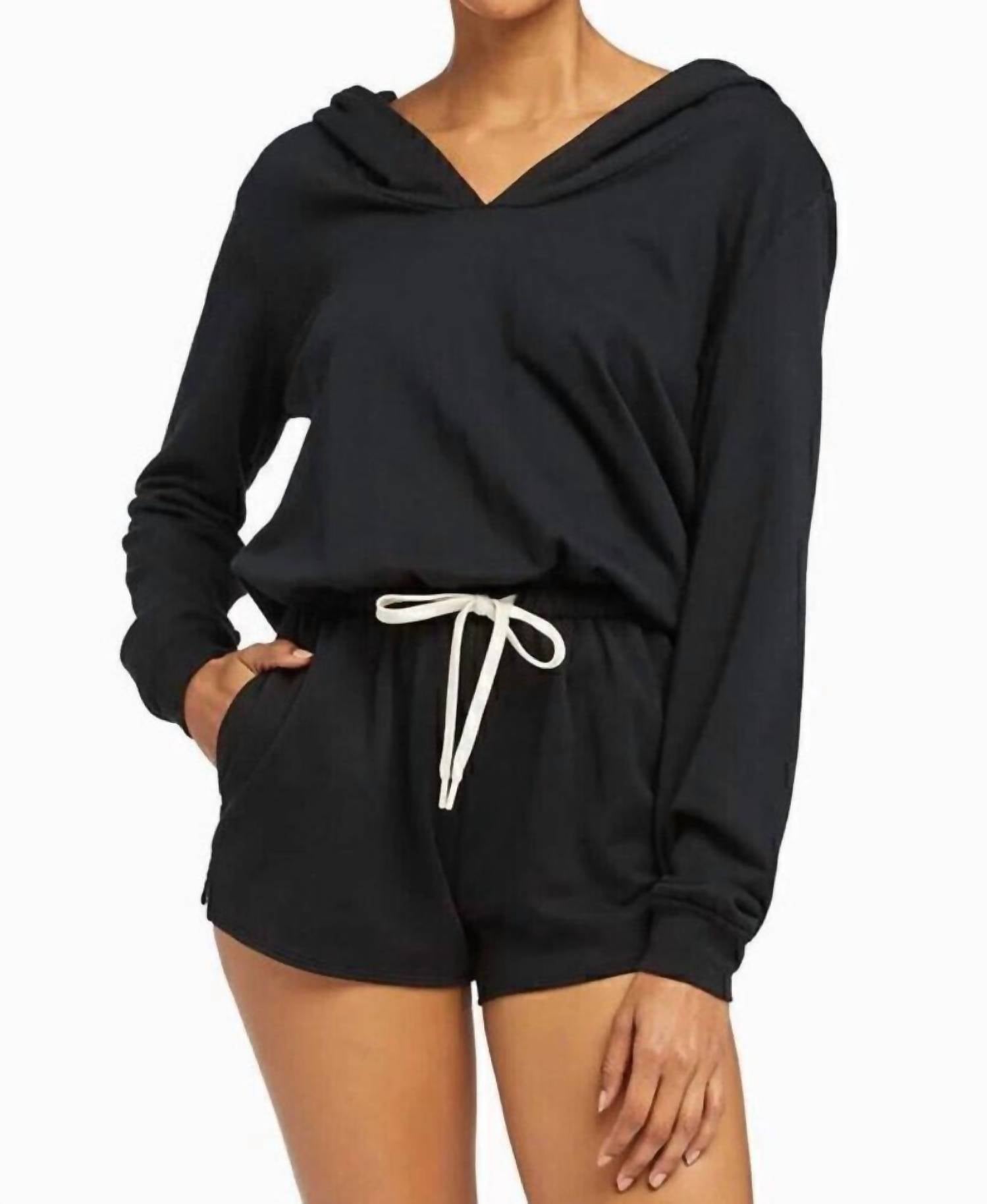 Vitamin A - Emery Fleece Hoodie Romper