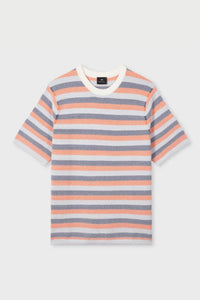 Paul Smith - Textured Stripe Knitted T-shirt