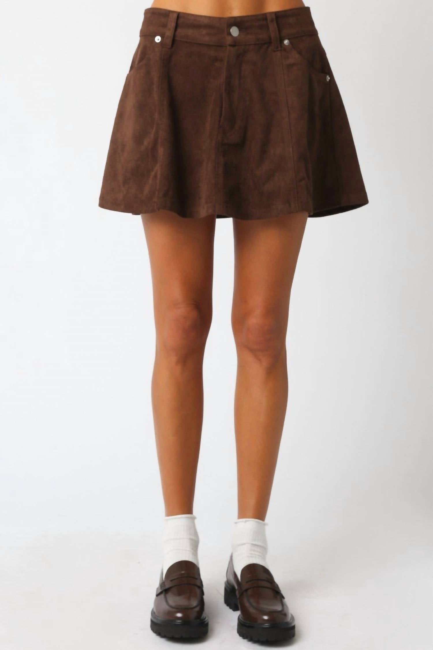 Olivaceous - Selah Mini Skirt