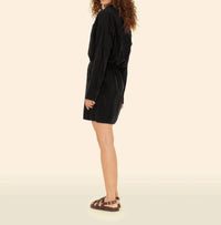 XIRENA Loulou Dress in black - women's dress - detail view