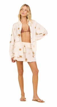 Vintage Havana - Sun And Sand Embroidered Button Down