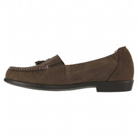 SAS Women's Hope Slip On Loafer in brown turf - women's flats - detail view