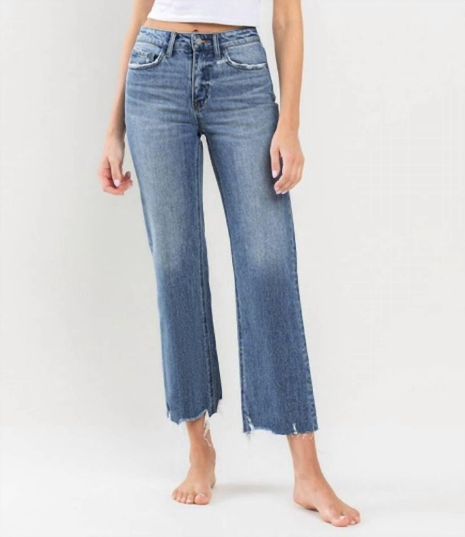 Vervet By Flying Monkey - Cora High Rise Wide Leg Jeans