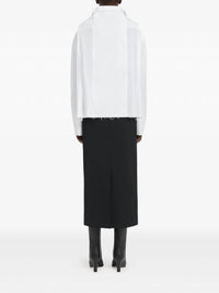 Maison Margiela Women's Long-sleeved Shirt in white - women's long sleeve top - detail view