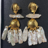 Sahira Jewelry Design - Women's Tillie Pearl Statement Earrings